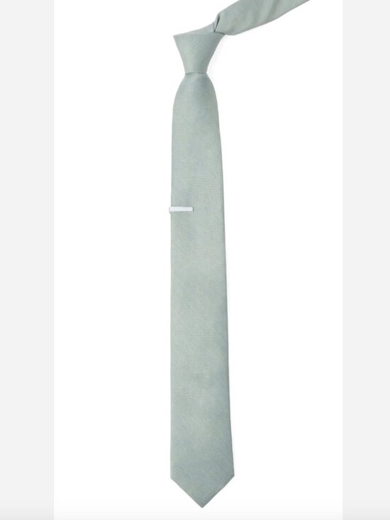 BHLDN Other - The Tie Bar Chicago x BHLDN Linen Row Morning Mist Tie